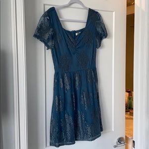 Francesca’s Blue Lace Dress